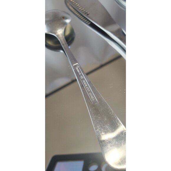 Rogers Co Stainless Korea Butter Table Spoons & Knives Silverware Flatware 4pcs - Picture 8 of 9